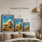 Tsodilo Hills - Botswana - Travel Wall Art Deco Poster Print - Travel Art Poster Print
