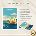 Kampong Ayer - Brunei - Travel Wall Art Print - Art Print - Travel Art Poster