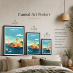 Kampong Ayer - Brunei - Travel Wall Art Print - Art Print - Travel Art Poster