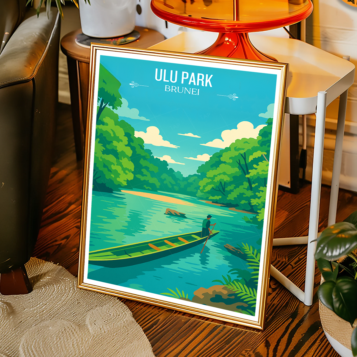 Ulu Park - Brunei - Travel Wall Art Print - Art Print - Travel Art Poster