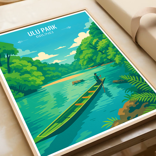 Ulu Park - Brunei - Travel Wall Art Print - Art Print - Travel Art Poster