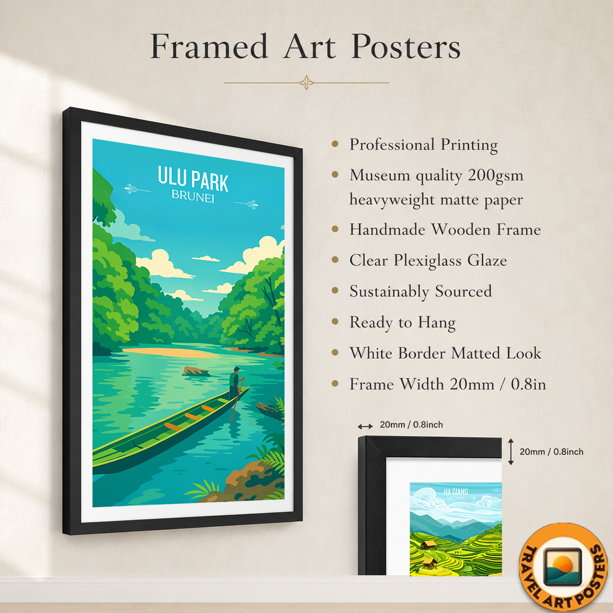 Ulu Park - Brunei - Travel Wall Art Print - Art Print - Travel Art Poster
