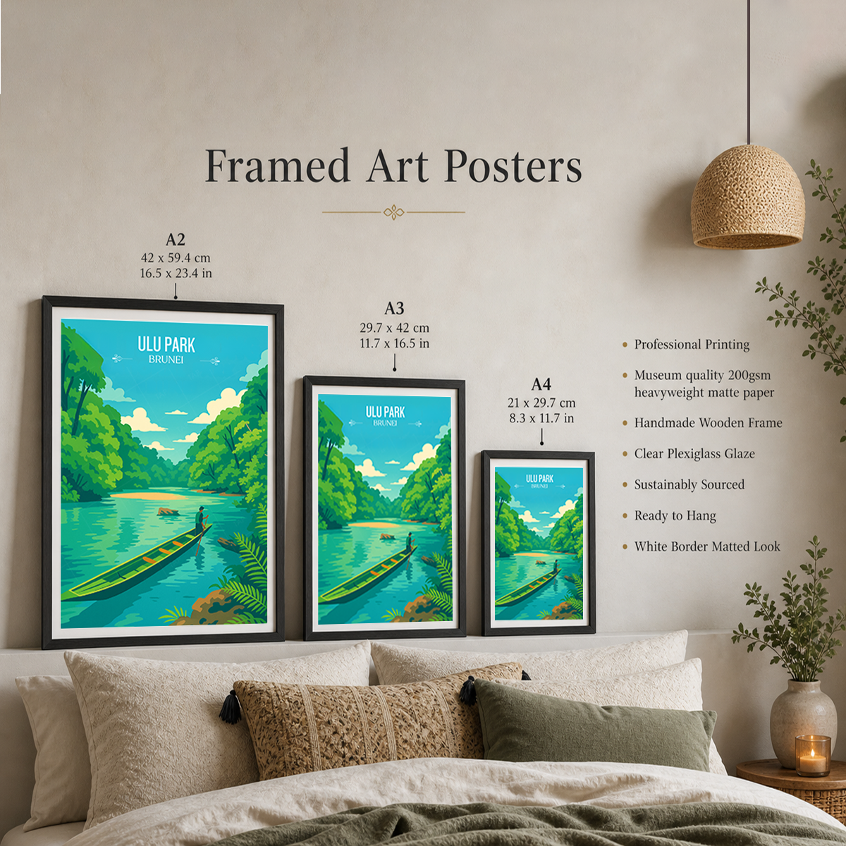 Ulu Park - Brunei - Travel Wall Art Print - Art Print - Travel Art Poster
