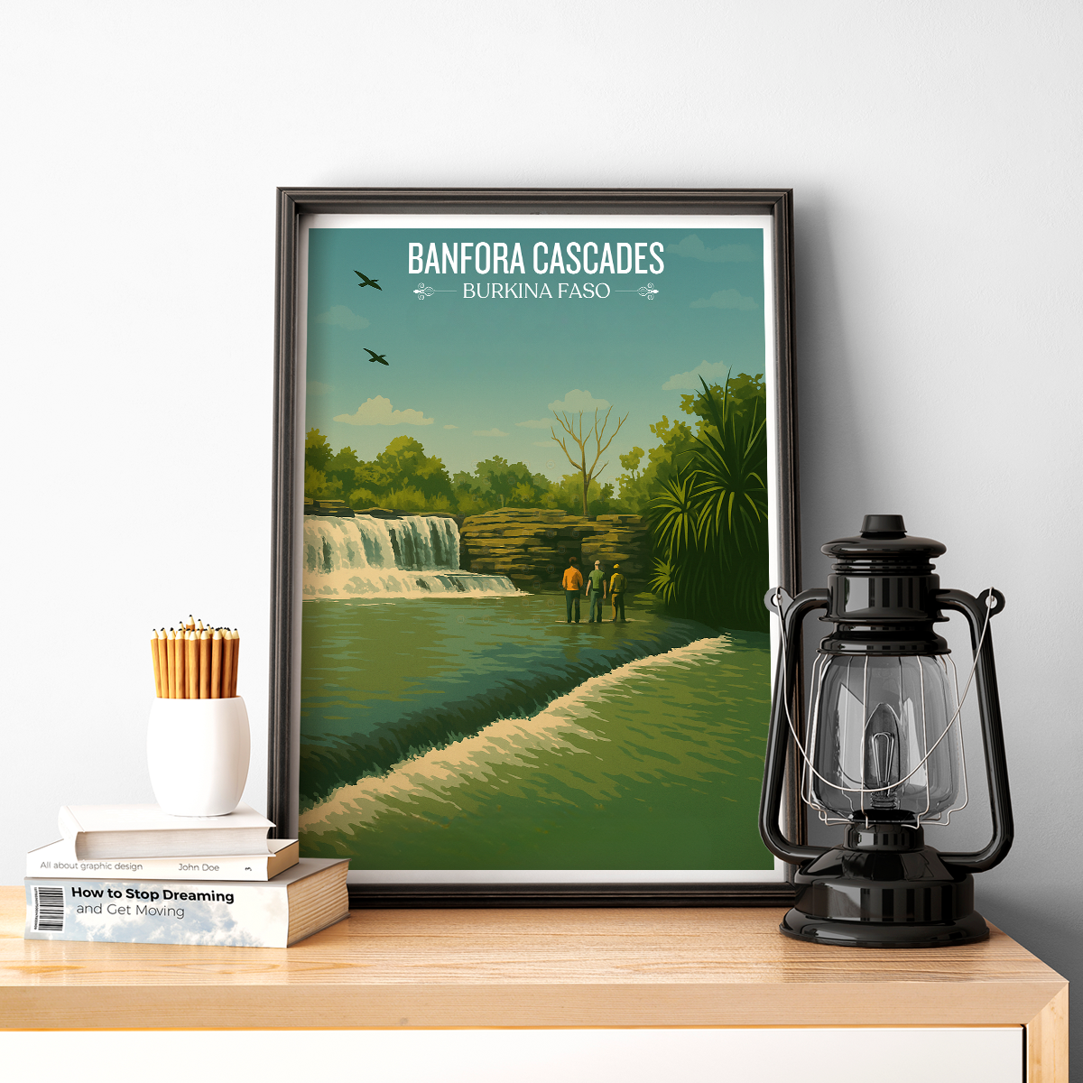 Banfora Cascades - Burkina Faso - Travel Wall Poster Print Home Deco - Travel Art Poster Print