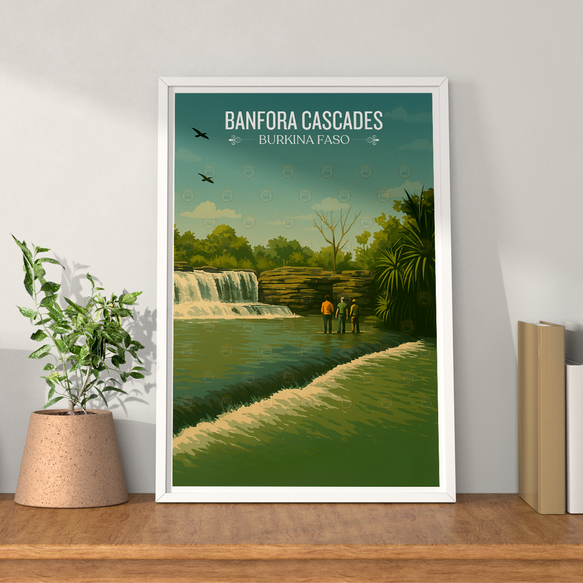 Banfora Cascades - Burkina Faso - Travel Wall Poster Print Home Deco - Travel Art Poster Print