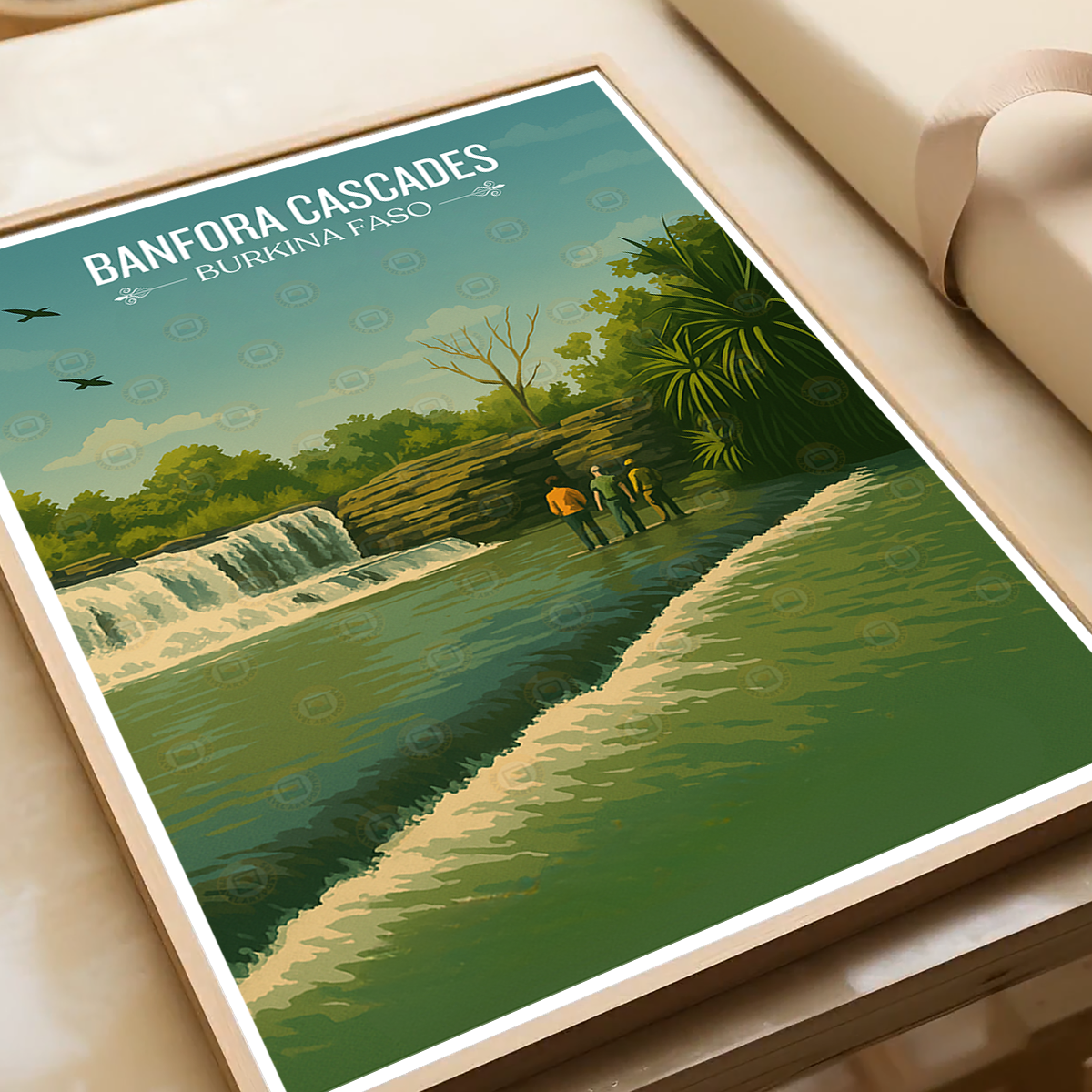 Banfora Cascades - Burkina Faso - Travel Wall Poster Print Home Deco - Travel Art Poster Print