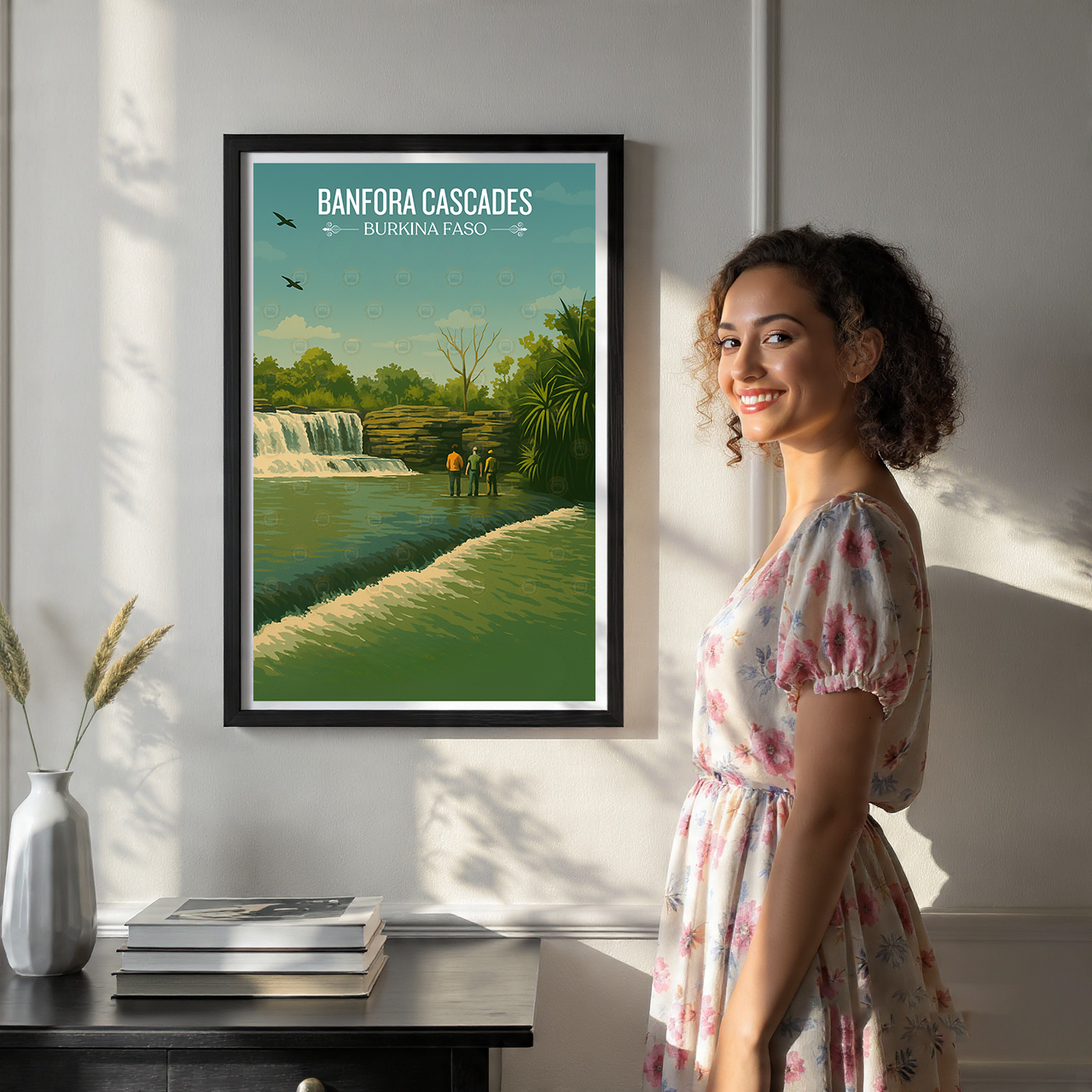 Banfora Cascades - Burkina Faso - Travel Wall Poster Print Home Deco - Travel Art Poster Print