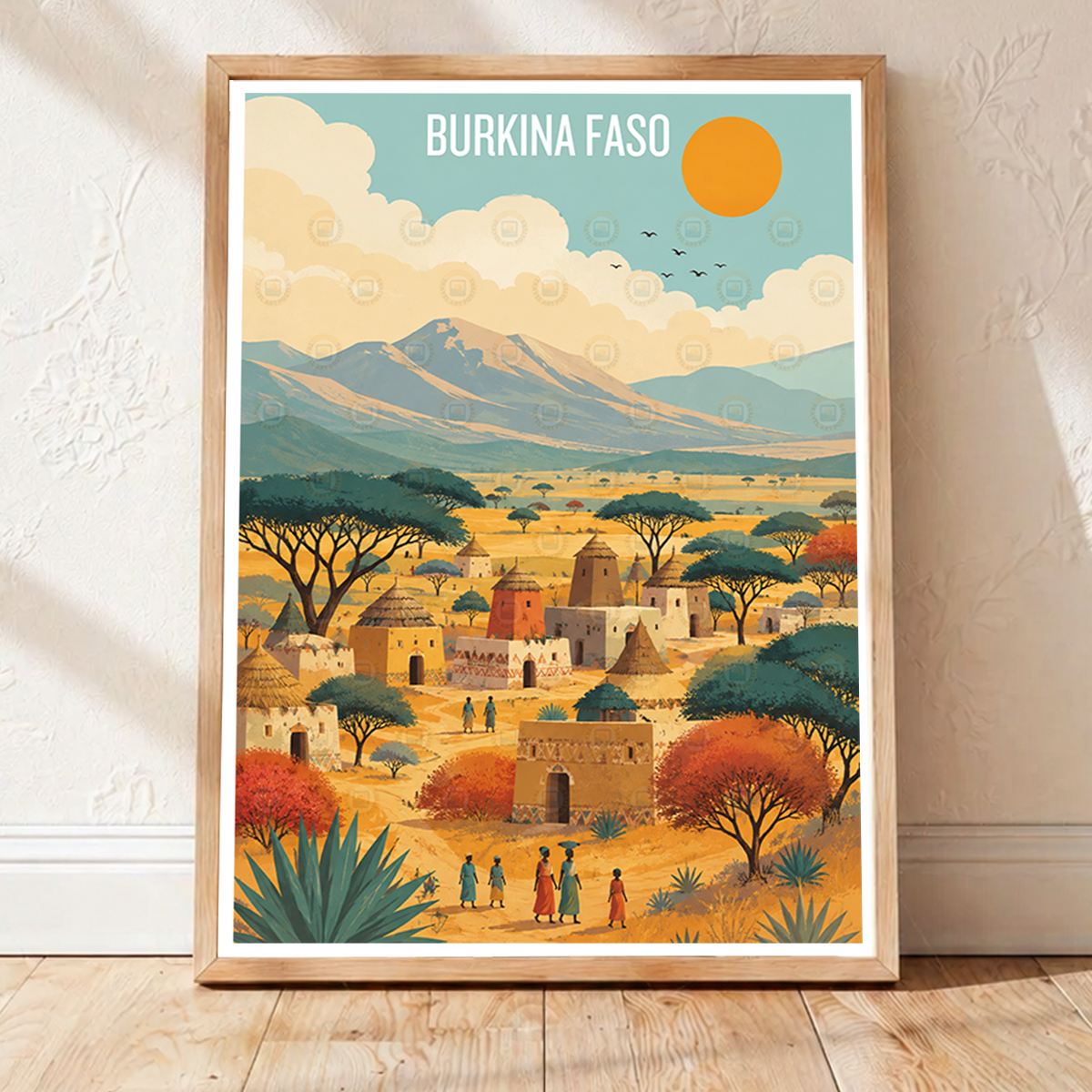 Burkina Faso - Travel Wall Poster Print Home Deco - Travel Art Poster Print