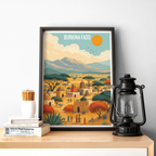 Burkina Faso - Travel Wall Poster Print Home Deco - Travel Art Poster Print