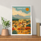 Burkina Faso - Travel Wall Poster Print Home Deco - Travel Art Poster Print