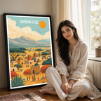 Burkina Faso - Travel Wall Poster Print Home Deco - Travel Art Poster Print