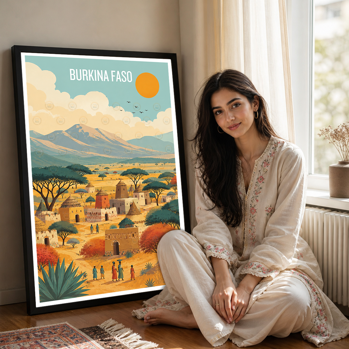 Burkina Faso - Travel Wall Poster Print Home Deco - Travel Art Poster Print
