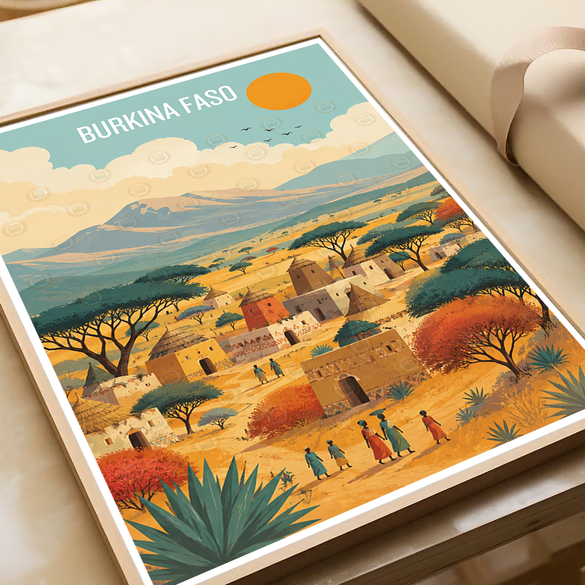 Burkina Faso - Travel Wall Poster Print Home Deco - Travel Art Poster Print