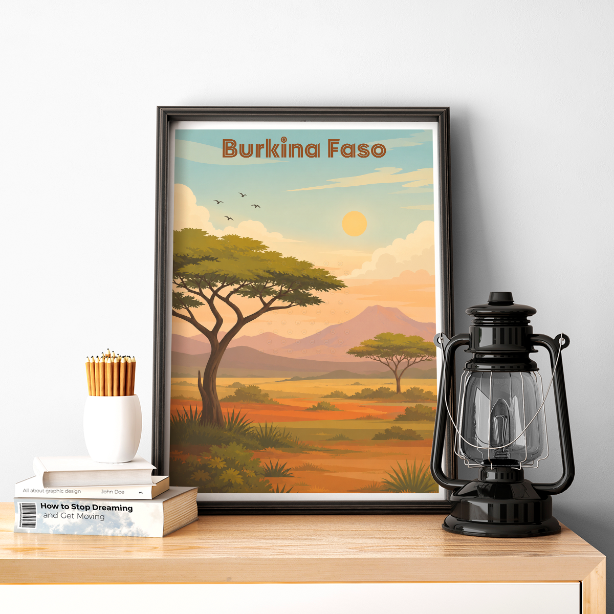 Burkina Faso - Travel Wall Poster Print Home Deco - Travel Art Poster Print