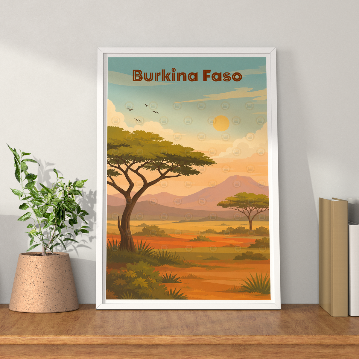 Burkina Faso - Travel Wall Poster Print Home Deco - Travel Art Poster Print
