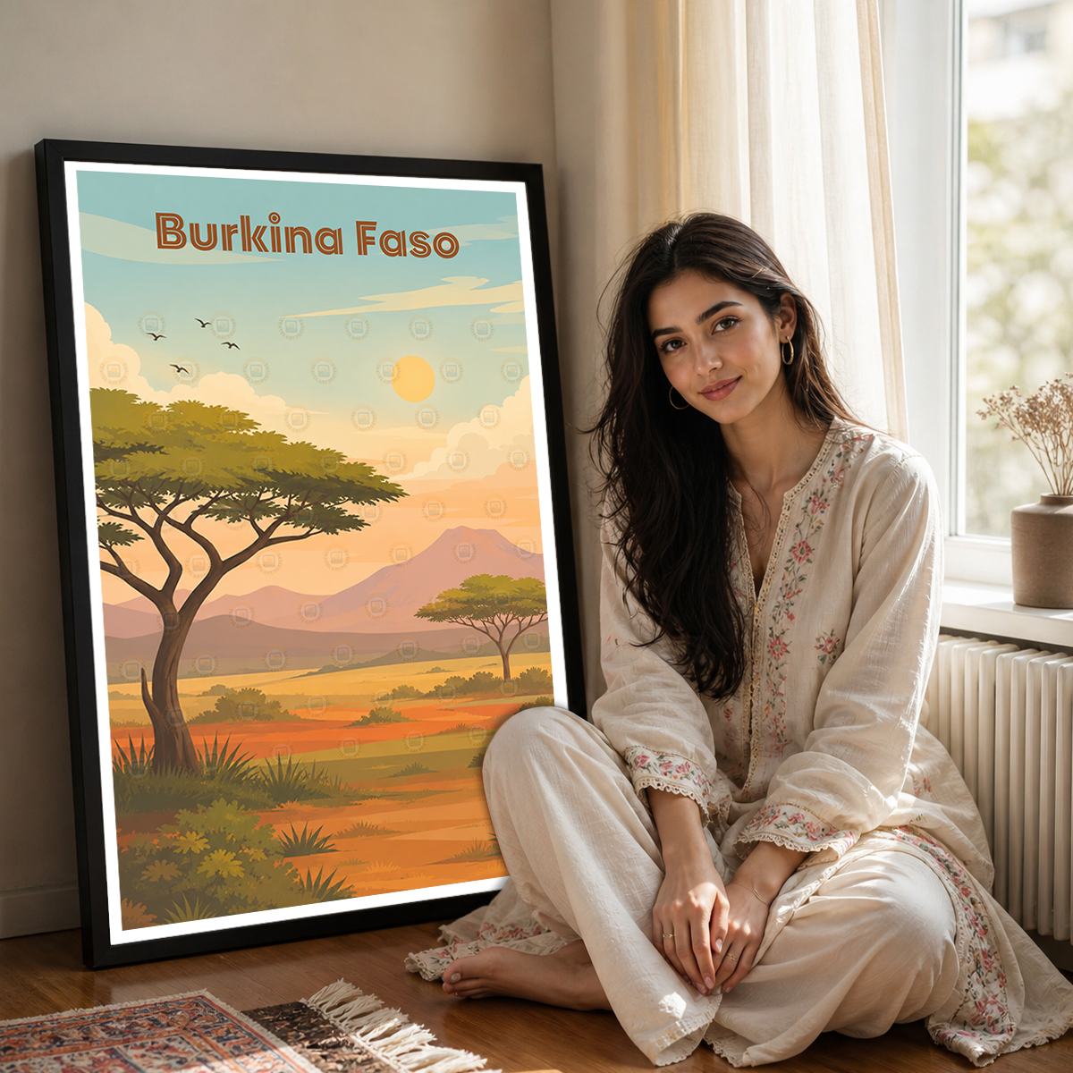 Burkina Faso - Travel Wall Poster Print Home Deco - Travel Art Poster Print