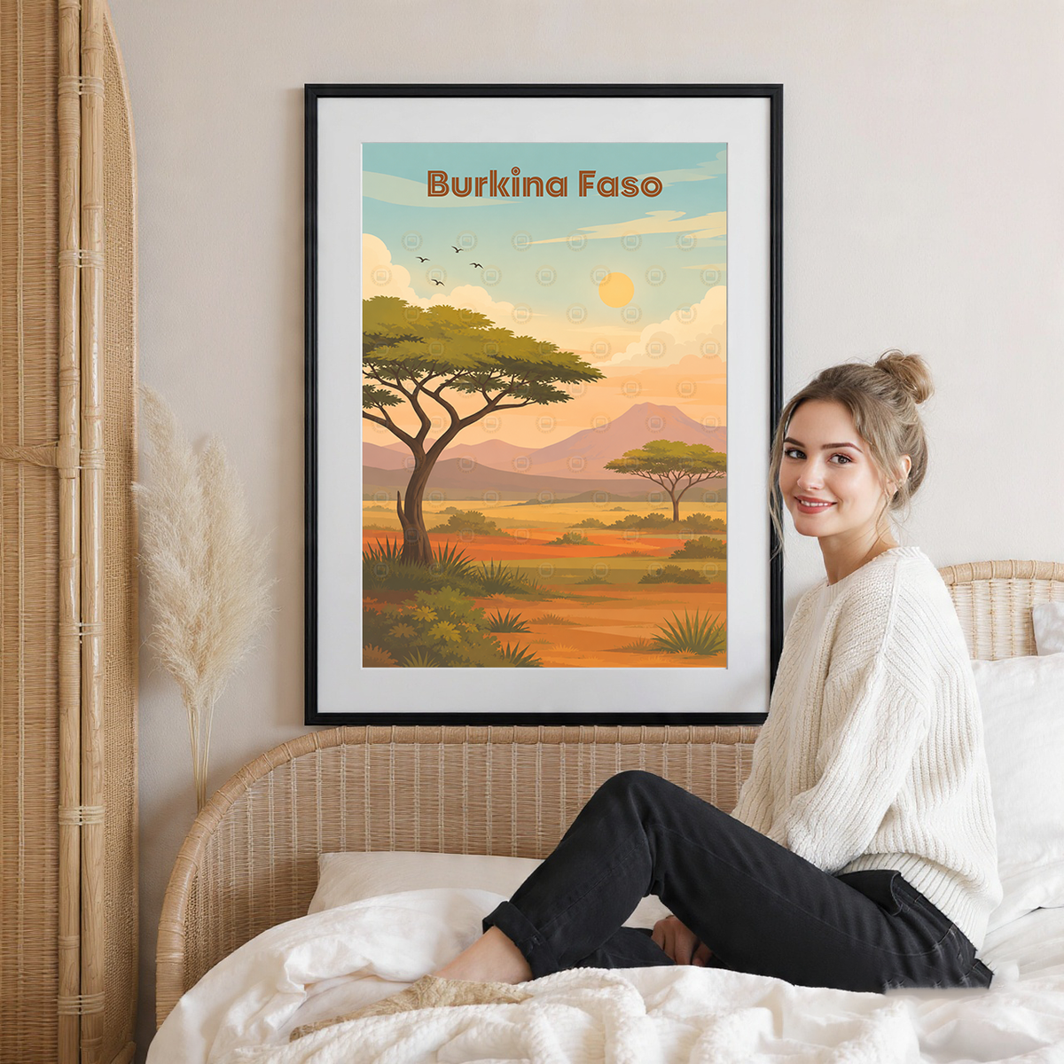 Burkina Faso - Travel Wall Poster Print Home Deco - Travel Art Poster Print