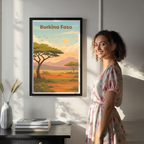 Burkina Faso - Travel Wall Poster Print Home Deco - Travel Art Poster Print