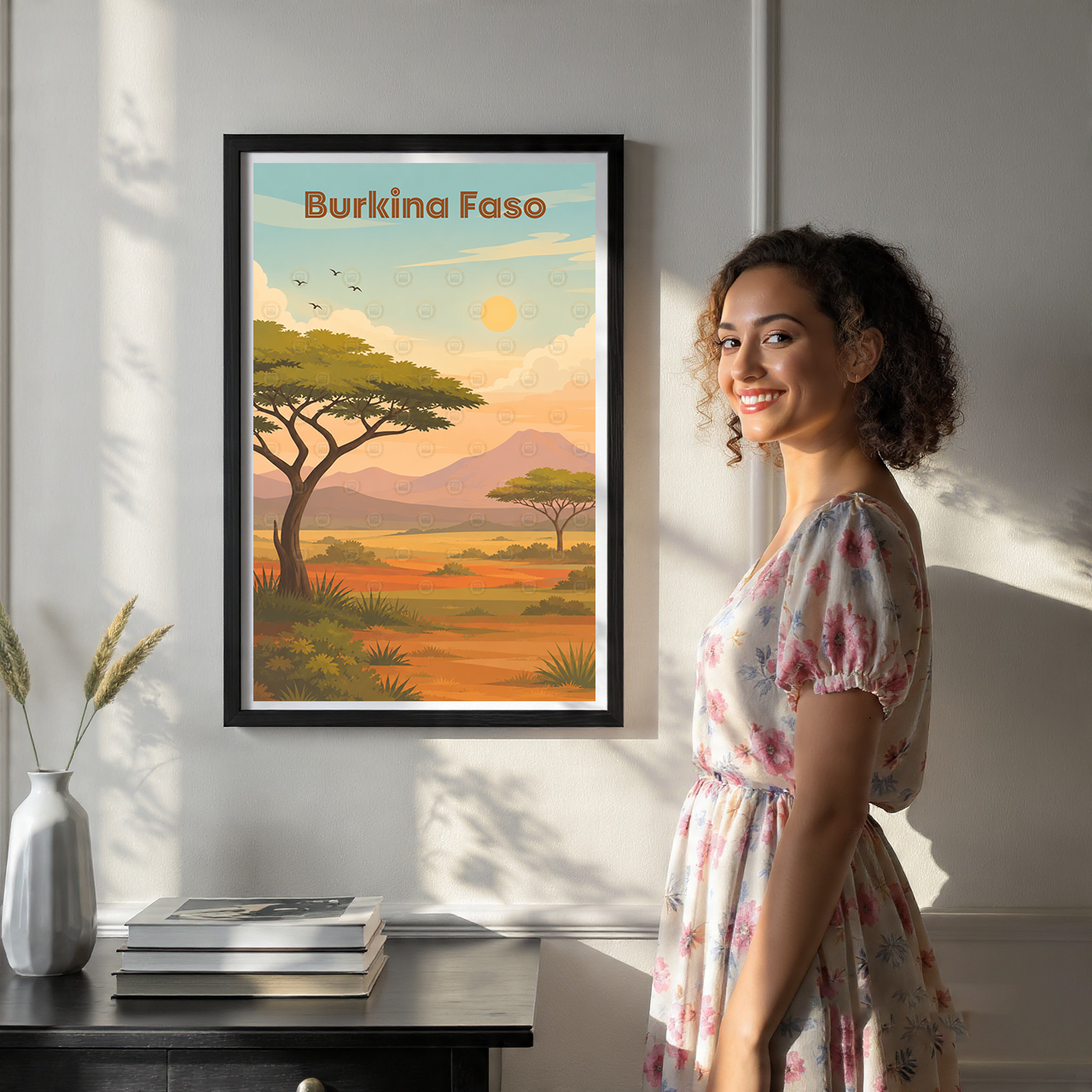 Burkina Faso - Travel Wall Poster Print Home Deco - Travel Art Poster Print