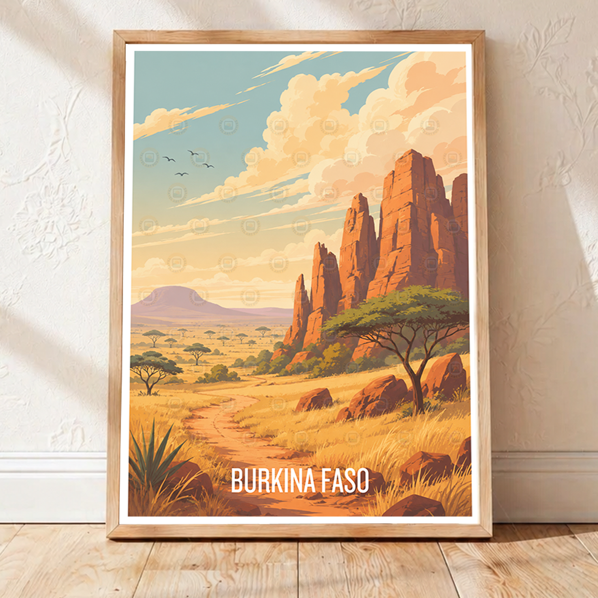 Burkina Faso - Travel Wall Poster Print Home Deco - Travel Art Poster Print