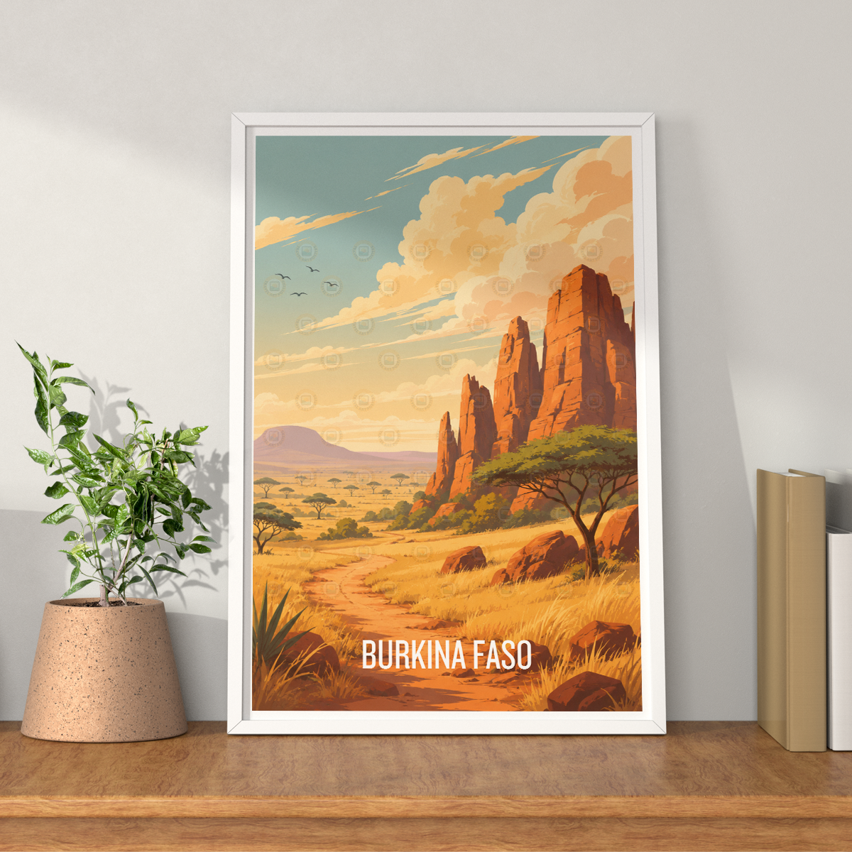 Burkina Faso - Travel Wall Poster Print Home Deco - Travel Art Poster Print