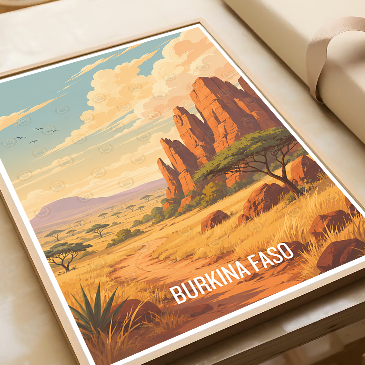 Burkina Faso - Travel Wall Poster Print Home Deco - Travel Art Poster Print
