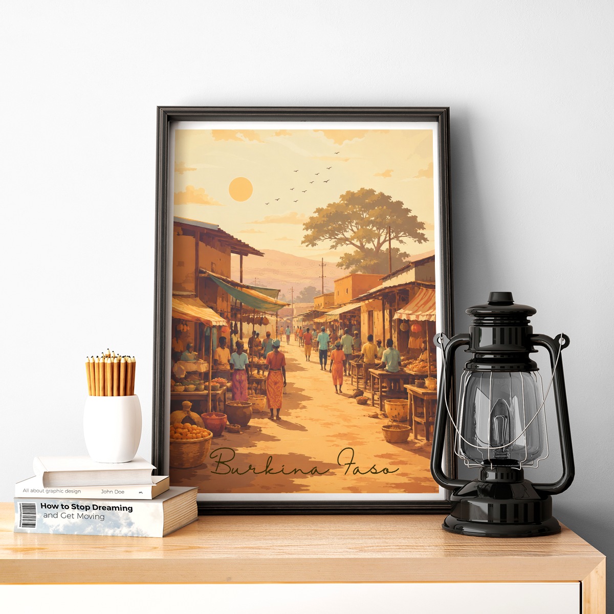 Burkina Faso - Travel Wall Poster Print Home Deco - Travel Art Poster Print