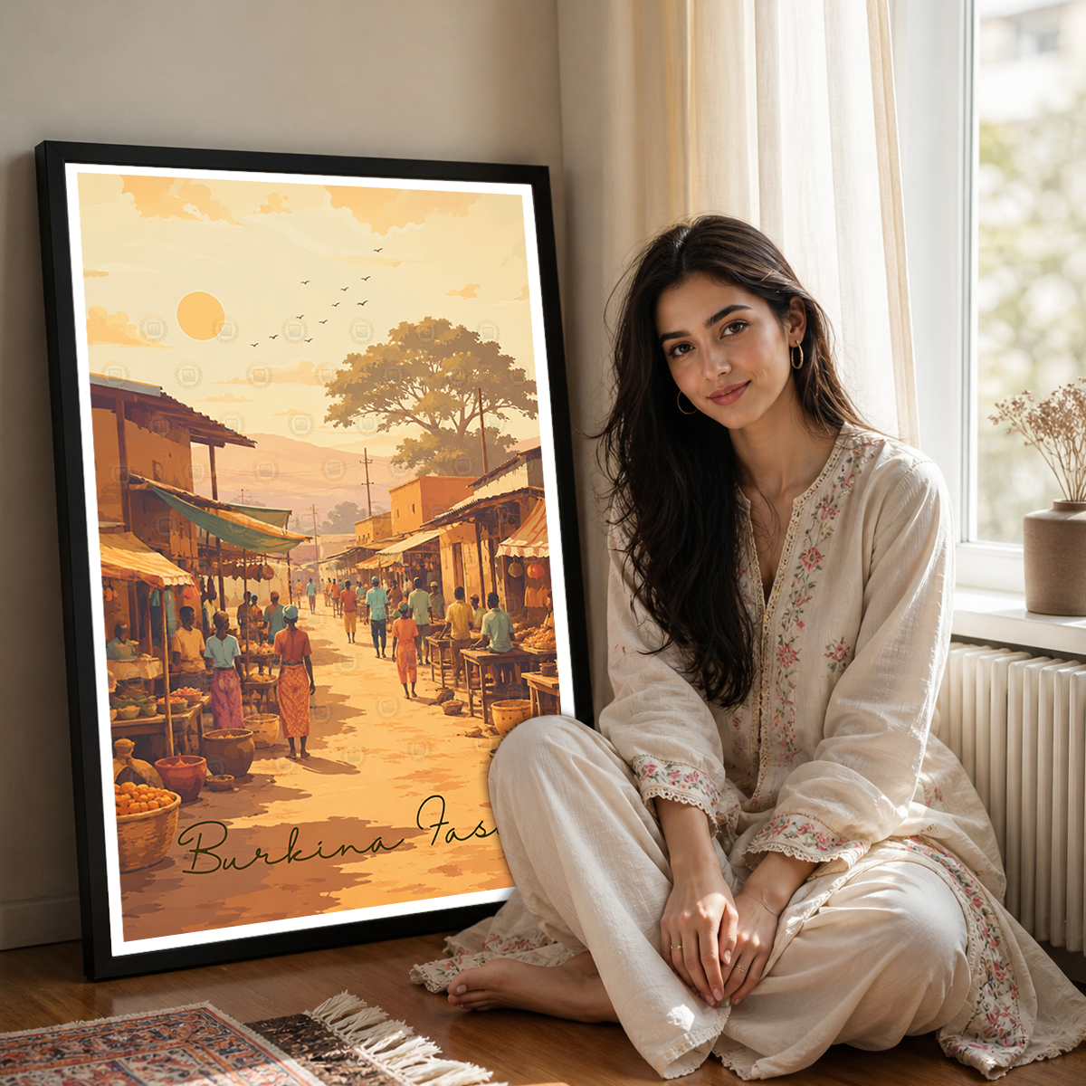 Burkina Faso - Travel Wall Poster Print Home Deco - Travel Art Poster Print