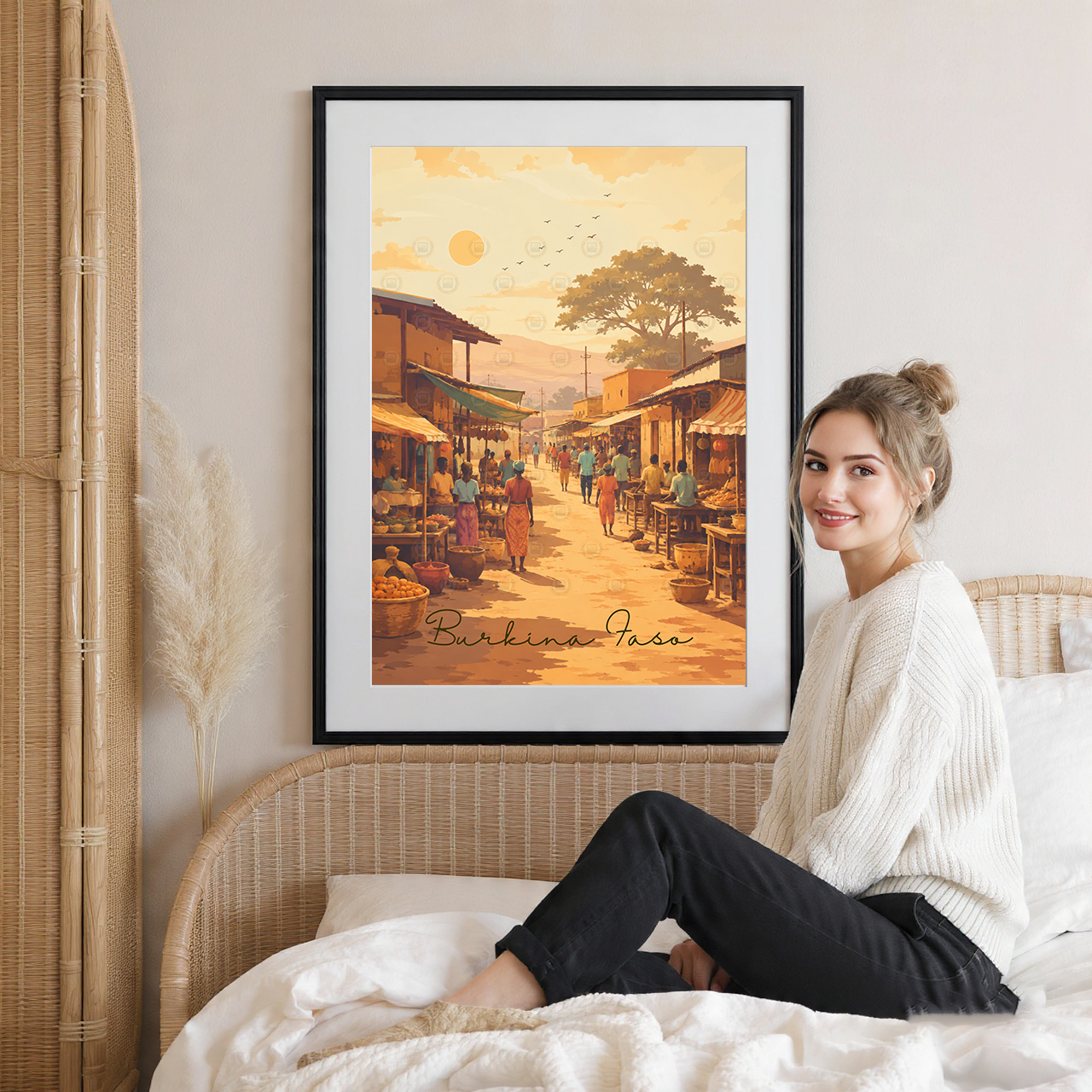 Burkina Faso - Travel Wall Poster Print Home Deco - Travel Art Poster Print