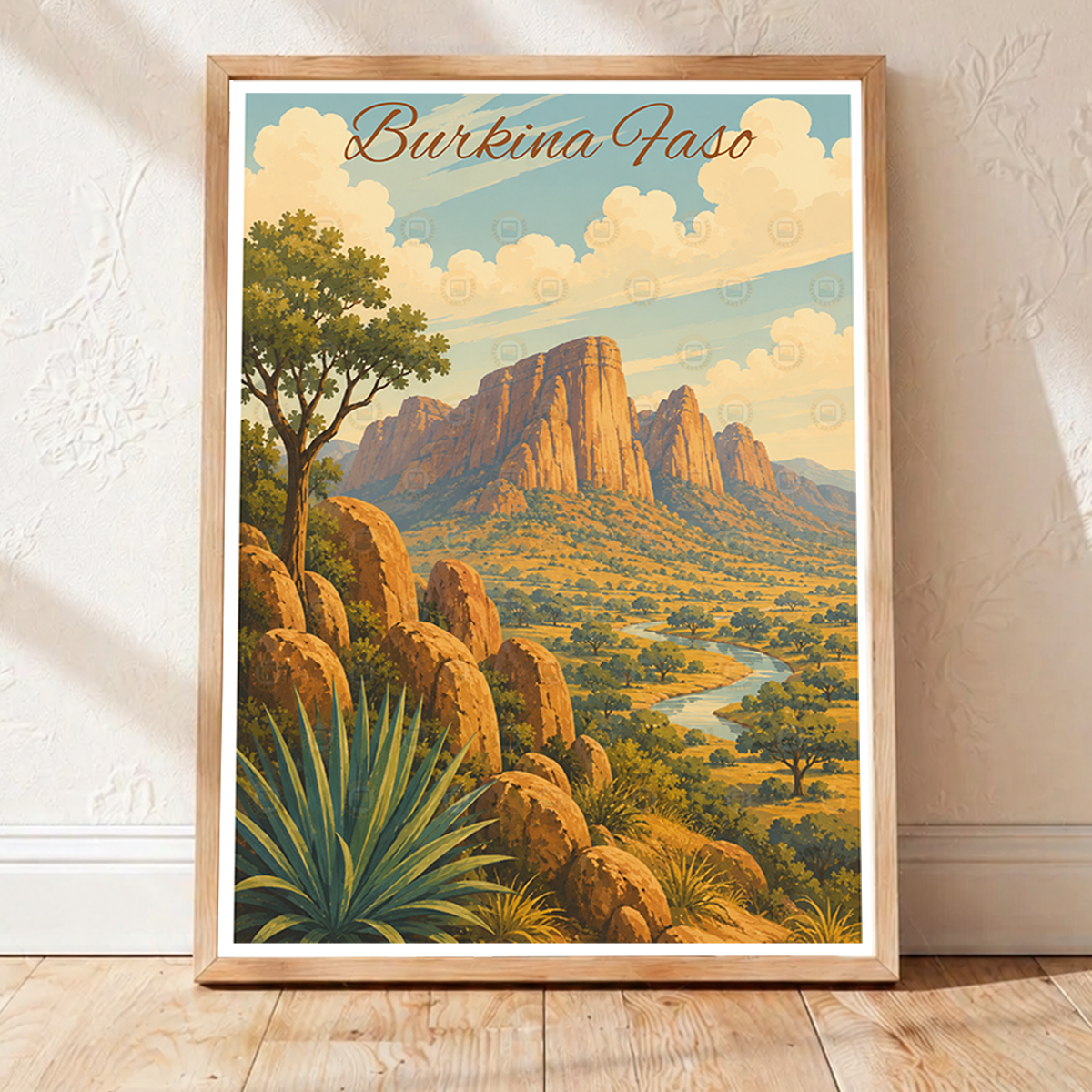 Burkina Faso - Travel Wall Poster Print Home Deco - Travel Art Poster Print