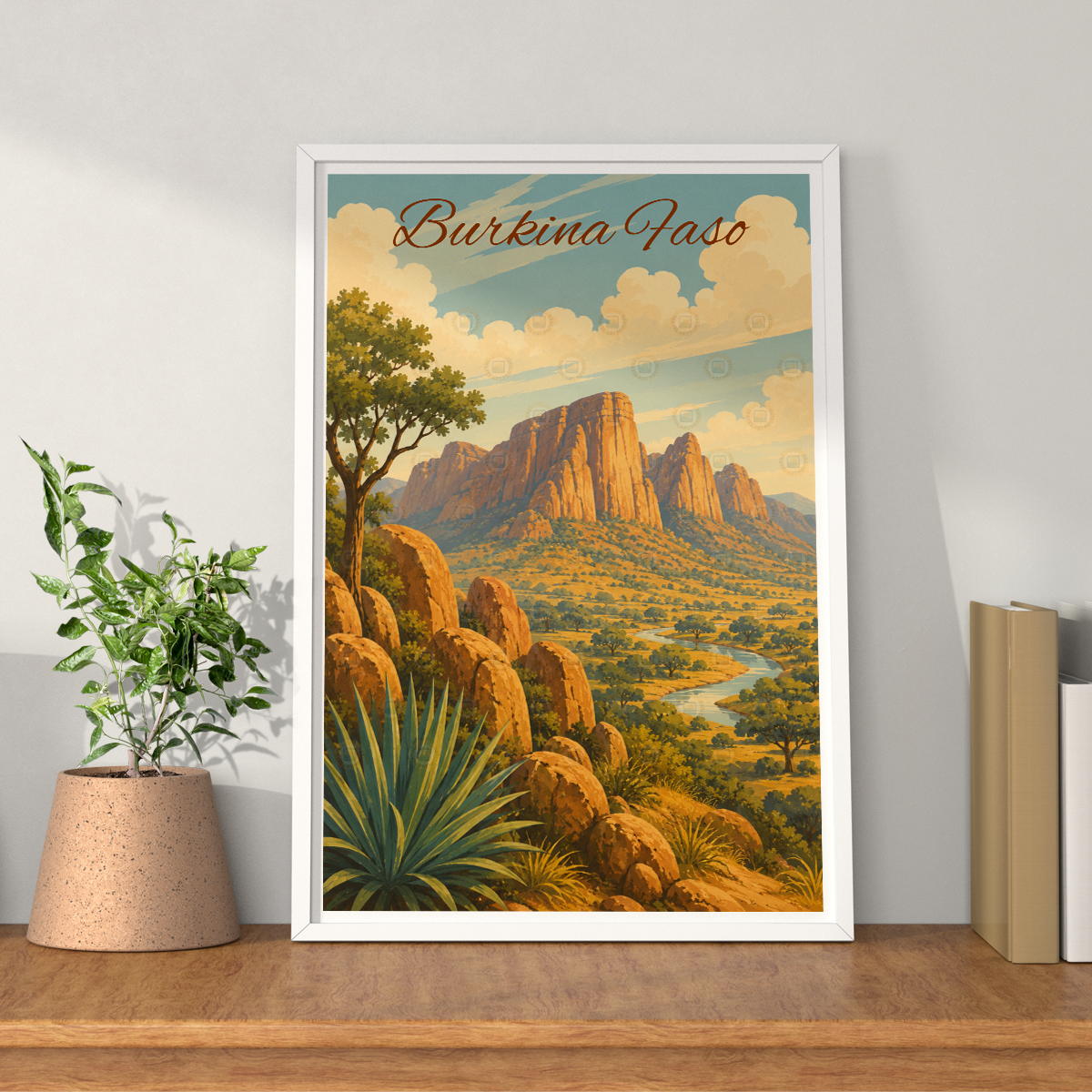 Burkina Faso - Travel Wall Poster Print Home Deco - Travel Art Poster Print