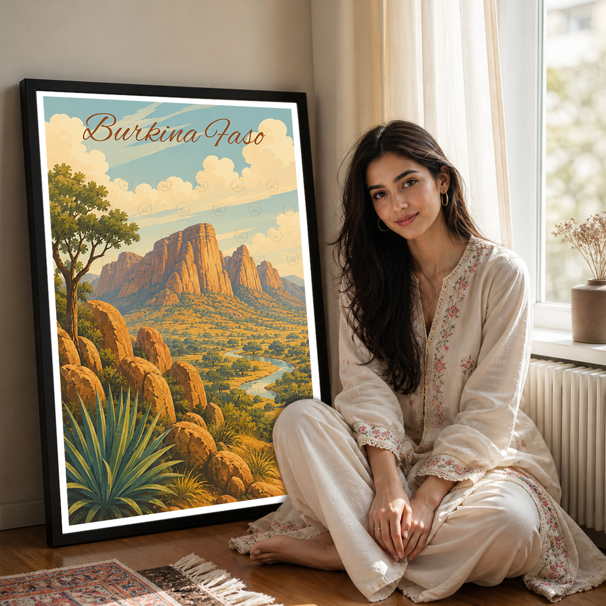 Burkina Faso - Travel Wall Poster Print Home Deco - Travel Art Poster Print