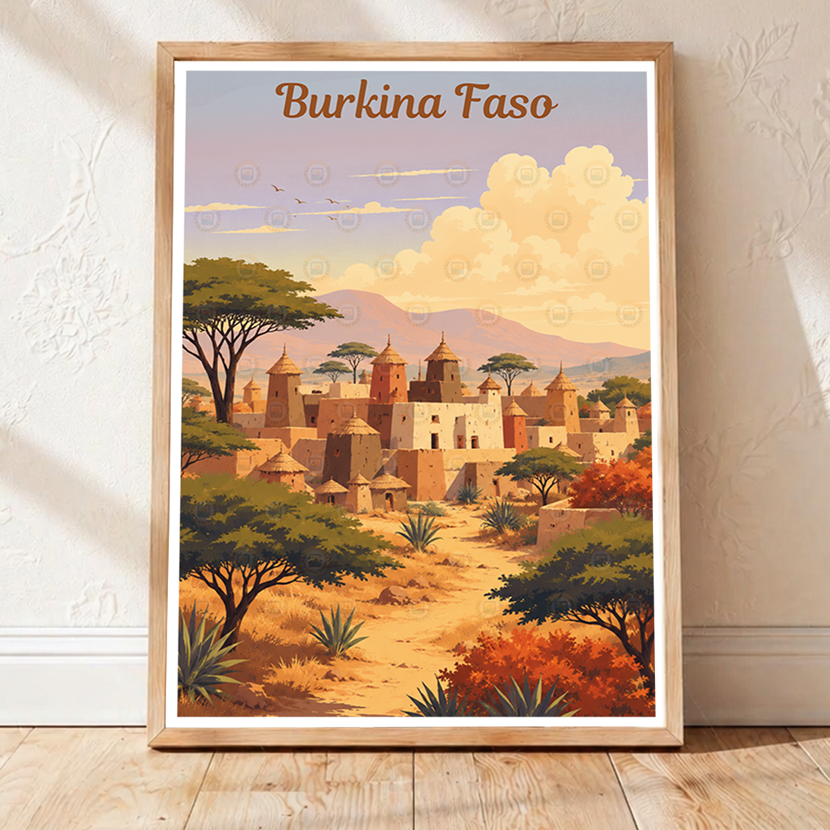 Burkina Faso - Travel Wall Poster Print Home Deco - Travel Art Poster Print