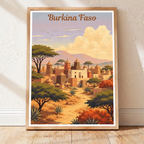 Burkina Faso - Travel Wall Poster Print Home Deco - Travel Art Poster Print