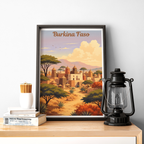 Burkina Faso - Travel Wall Poster Print Home Deco - Travel Art Poster Print