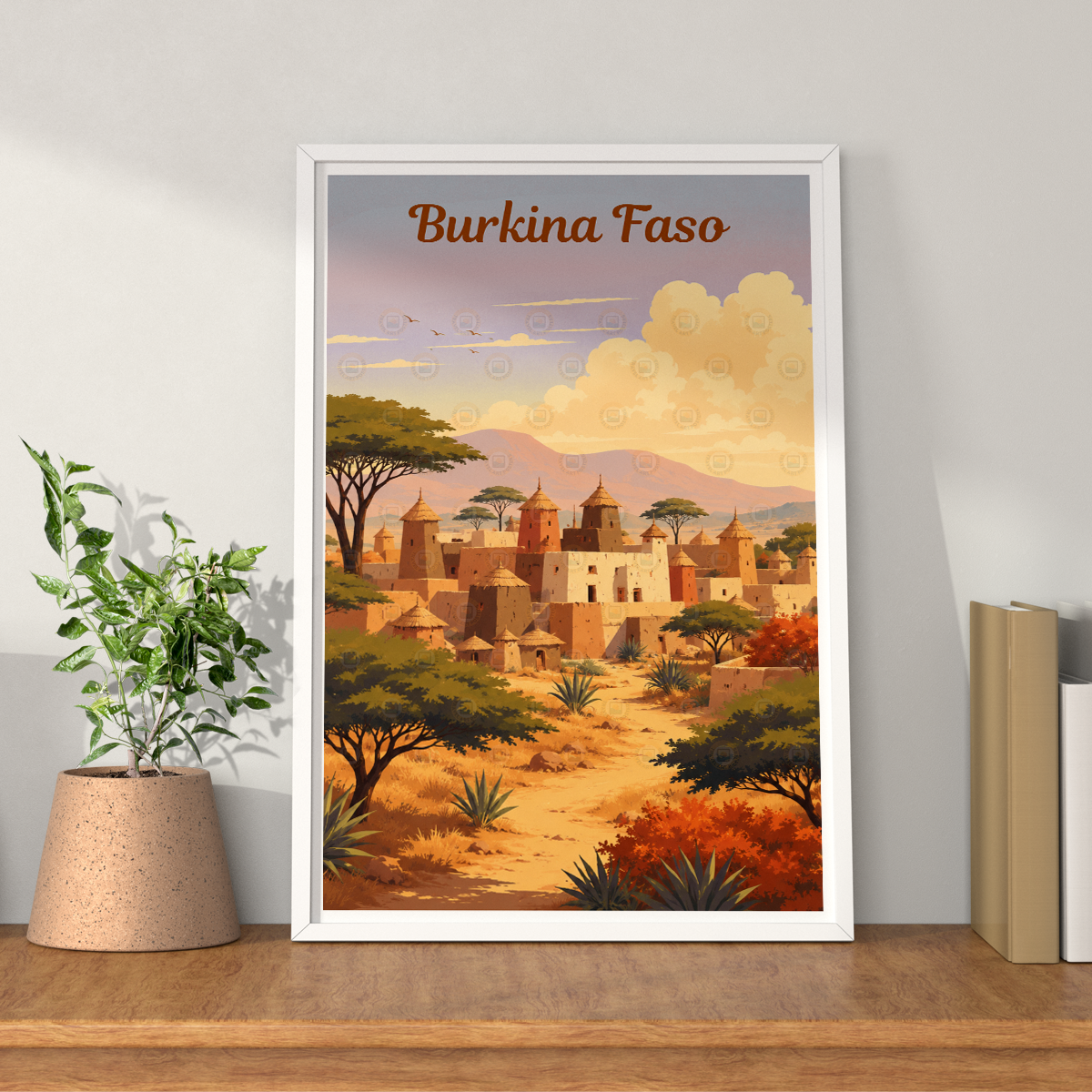 Burkina Faso - Travel Wall Poster Print Home Deco - Travel Art Poster Print