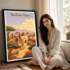 Burkina Faso - Travel Wall Poster Print Home Deco - Travel Art Poster Print