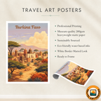 Burkina Faso - Travel Wall Poster Print Home Deco - Travel Art Poster Print