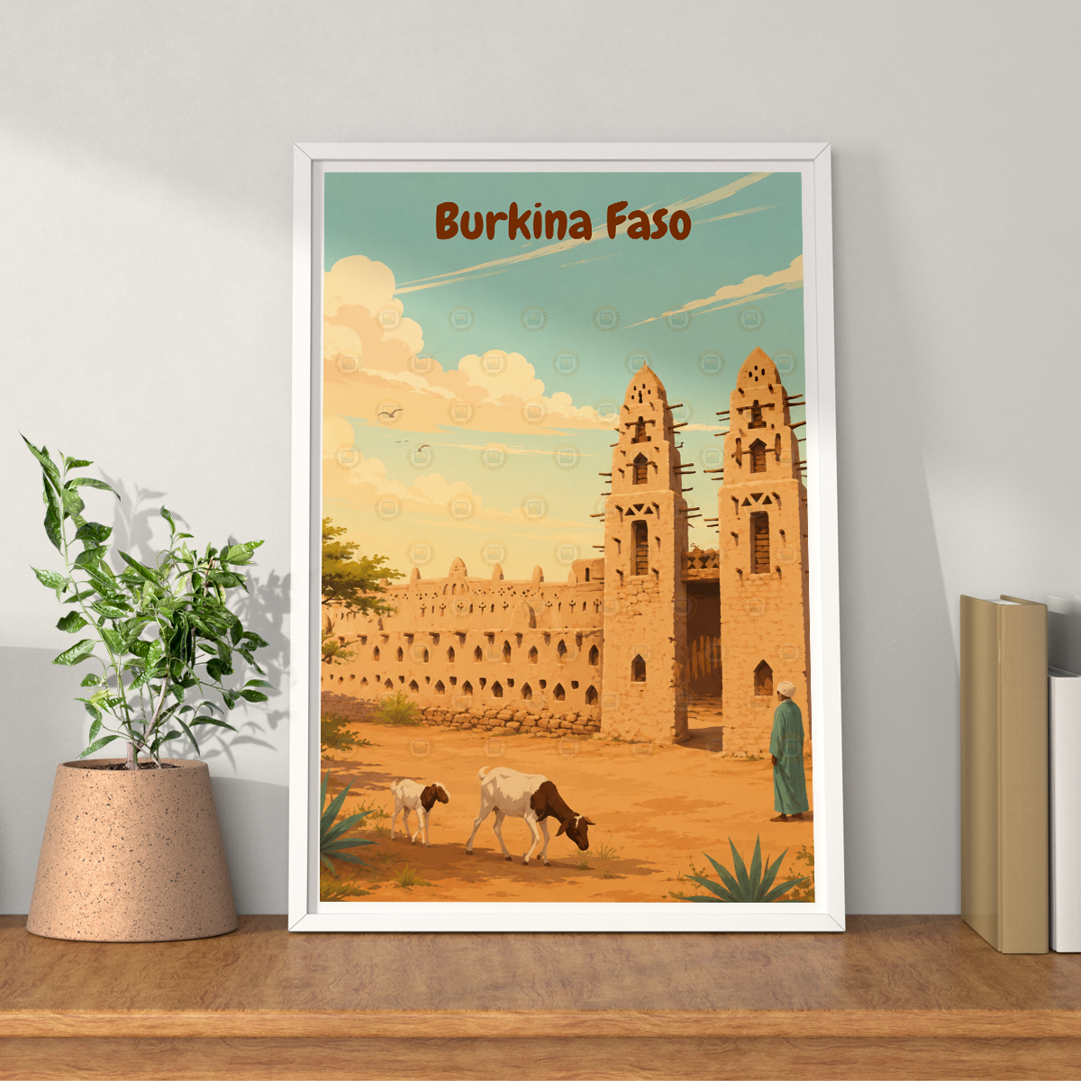 Burkina Faso - Travel Wall Poster Print Home Deco - Travel Art Poster Print