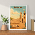 Burkina Faso - Travel Wall Poster Print Home Deco - Travel Art Poster Print