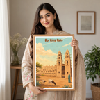 Burkina Faso - Travel Wall Poster Print Home Deco - Travel Art Poster Print