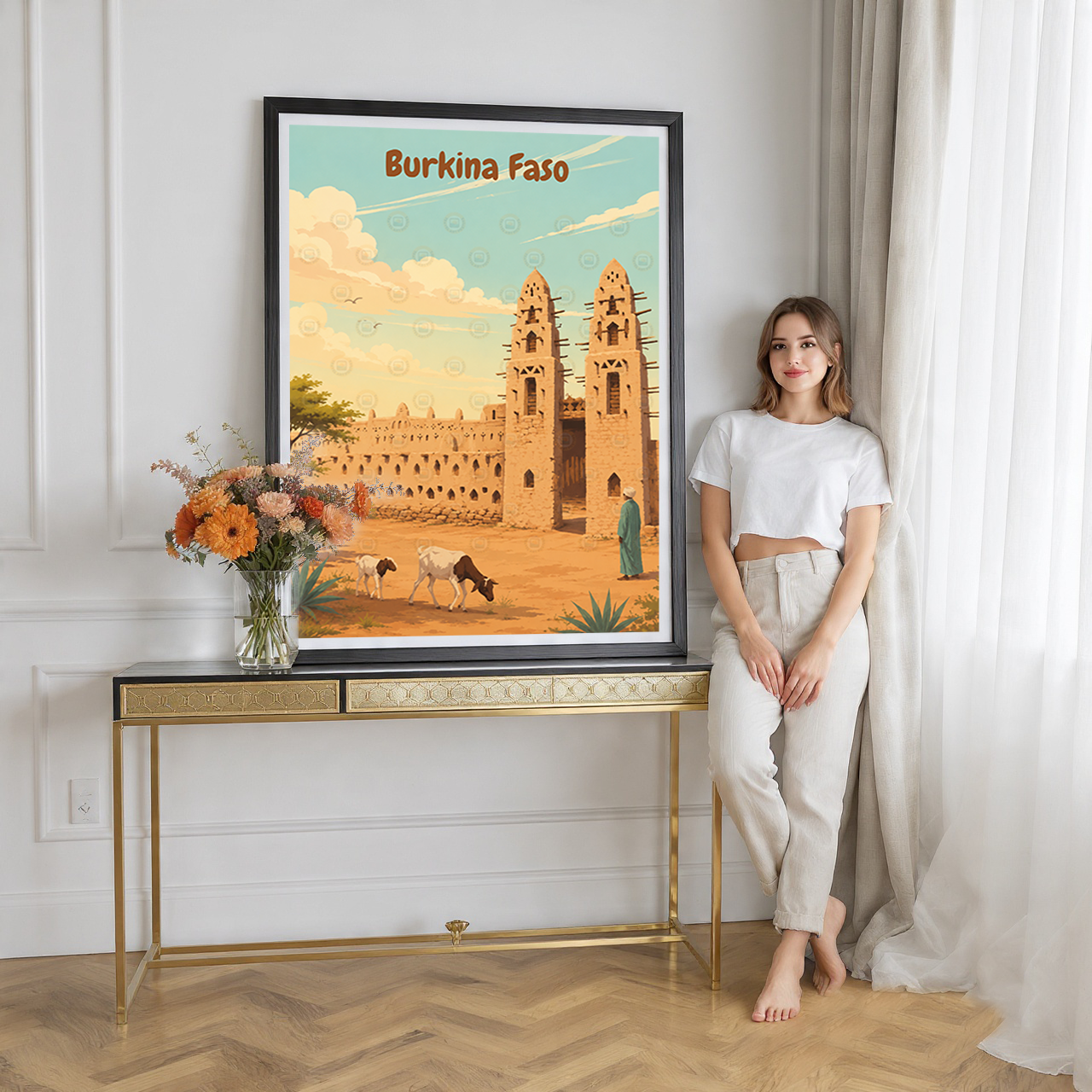Burkina Faso - Travel Wall Poster Print Home Deco - Travel Art Poster Print