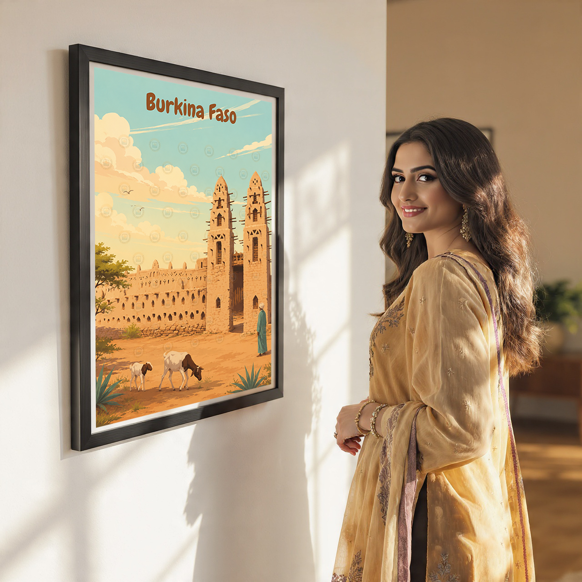 Burkina Faso - Travel Wall Poster Print Home Deco - Travel Art Poster Print
