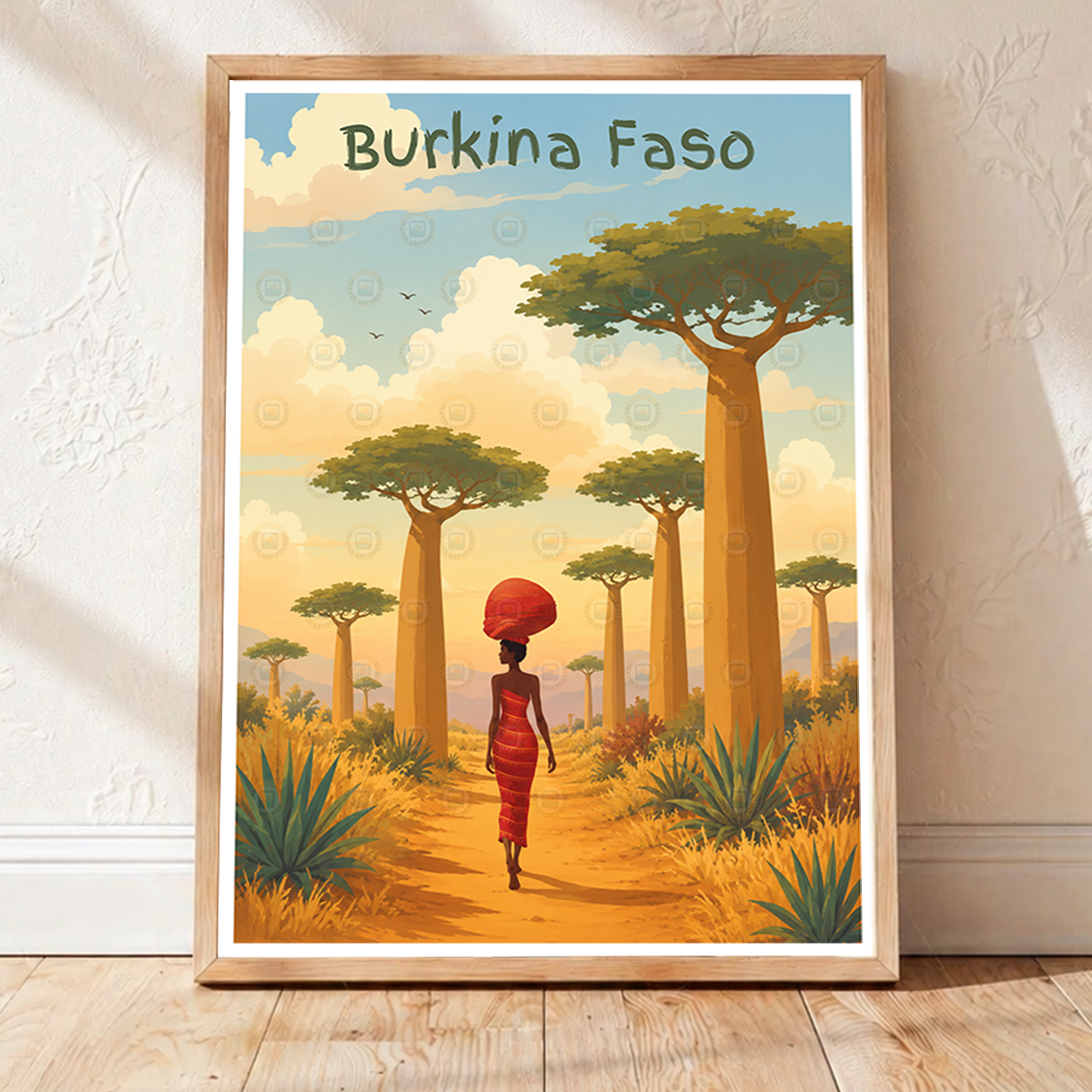 Burkina Faso - Travel Wall Poster Print Home Deco - Travel Art Poster Print