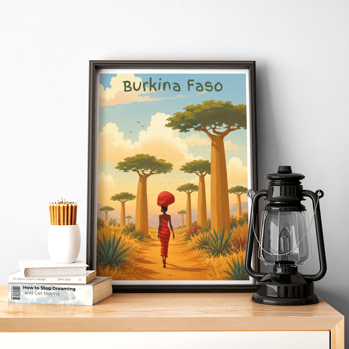 Burkina Faso - Travel Wall Poster Print Home Deco - Travel Art Poster Print