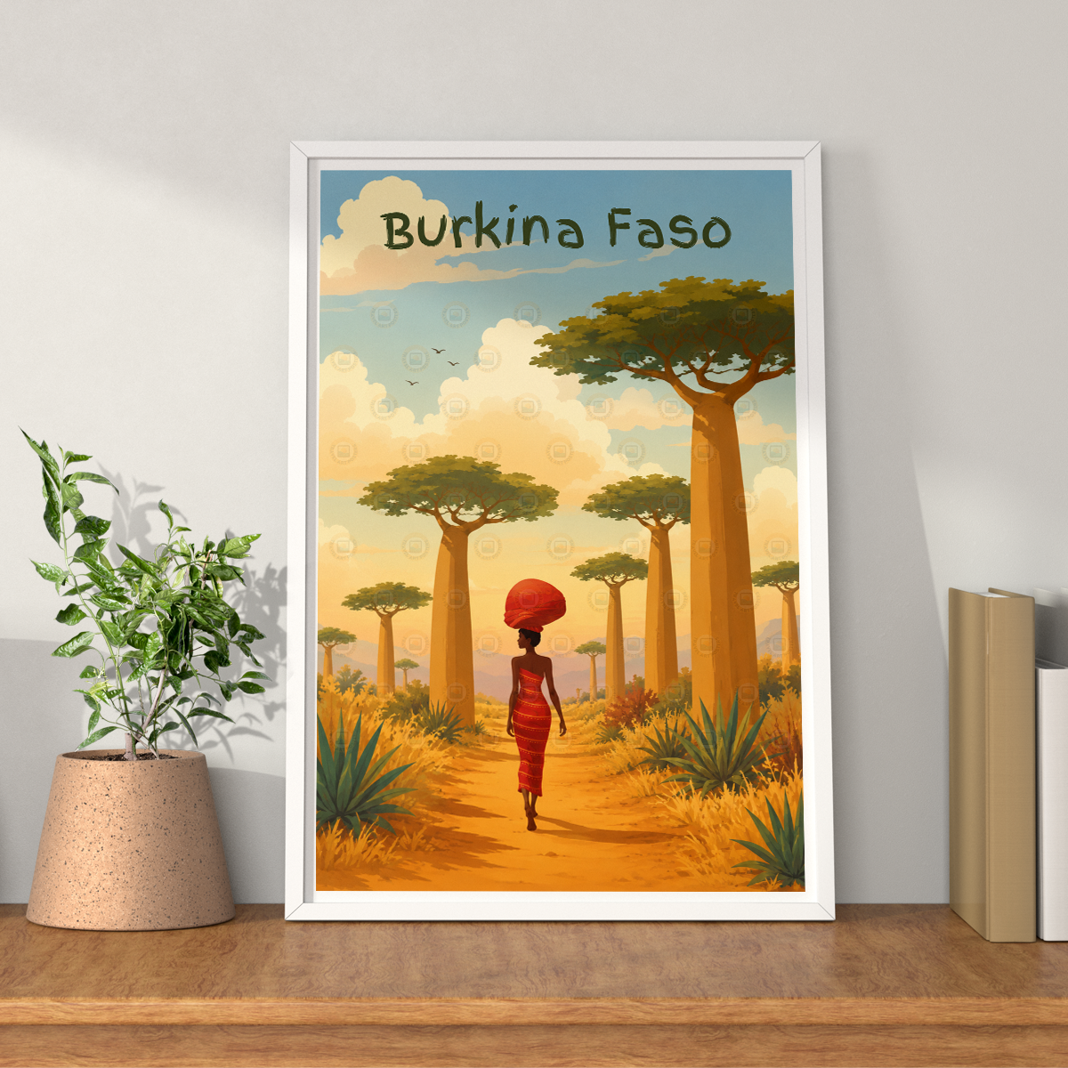 Burkina Faso - Travel Wall Poster Print Home Deco - Travel Art Poster Print