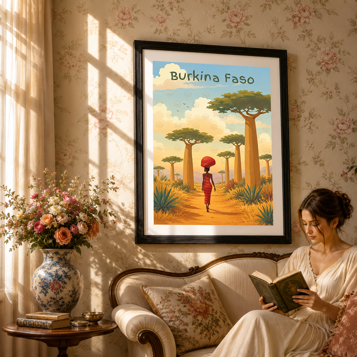 Burkina Faso - Travel Wall Poster Print Home Deco - Travel Art Poster Print