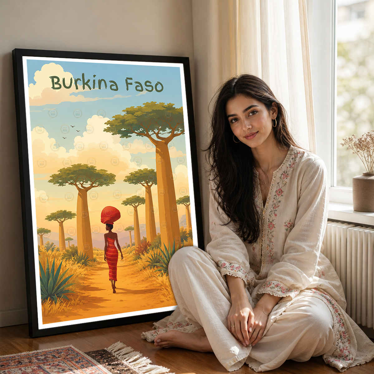 Burkina Faso - Travel Wall Poster Print Home Deco - Travel Art Poster Print