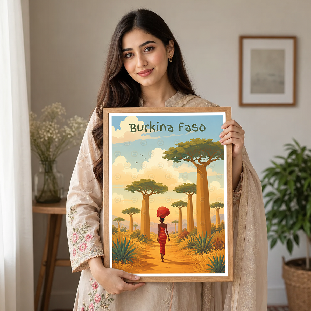 Burkina Faso - Travel Wall Poster Print Home Deco - Travel Art Poster Print