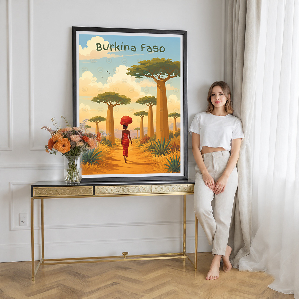 Burkina Faso - Travel Wall Poster Print Home Deco - Travel Art Poster Print